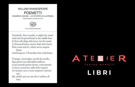 Poemetti di William Shakespeare<br>traduzione Valter Malosti